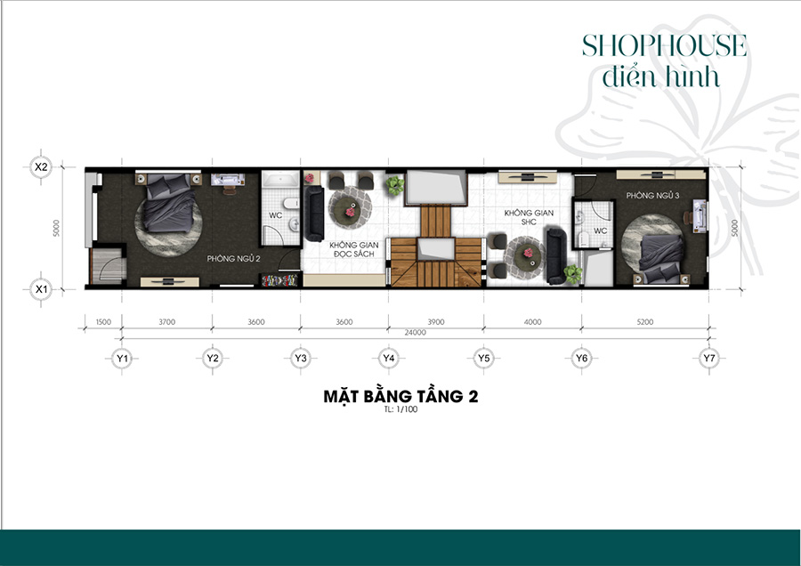Thiết kế sản phẩm shophouse – Nghĩa Hành New Center Floor 2
